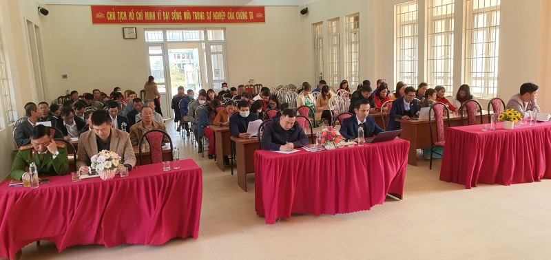 Hội nghị tổng kết công tác xây dựng Đảng, chính quyền xã Sơn Dương năm 2022, phương hướng nhiệm vụ năm 2023