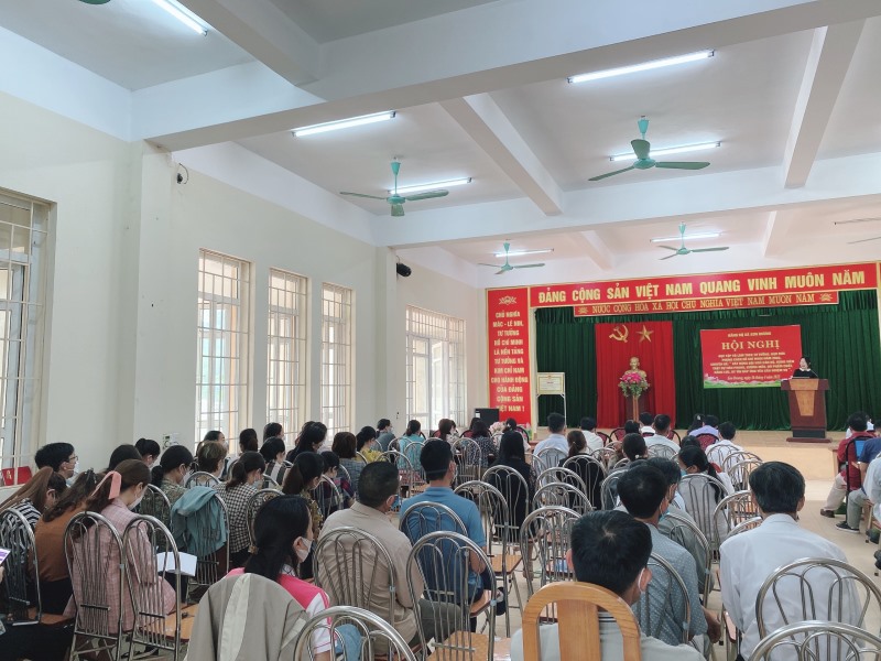 Đảng bộ xã Sơn Dương tổ chức hội nghị học tập và làm theo tư tưởng, đạo đức, phong cách Hồ Chí Minh năm 2022