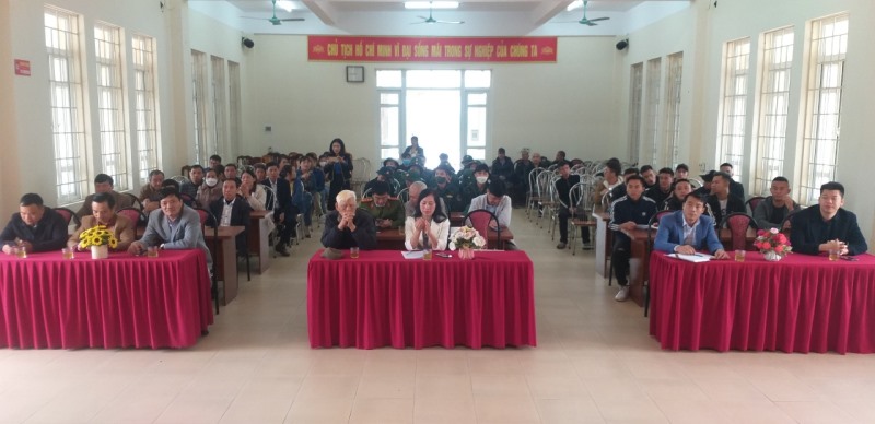 Xã Sơn Dương tổ chức gặp mặt các tân binh lên đường nhập ngũ và quân nhân xuất ngũ năm 2023