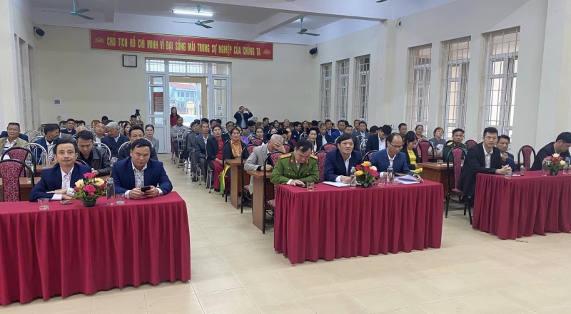 Xã Sơn Dương, tổ chức hội nghị tổng kết công tác xấy dựng Nông thôn mới năm 2023 và phát động phong trào xây dựng nông thôn mới năm 2024
