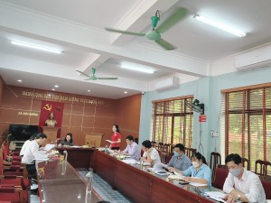 Xã Sơn Dương làm việc với đoàn giám sát của Thành ủy Hạ Long
