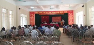Đại biểu HĐND tỉnh và đại biểu HĐND thành phố tiếp xúc cử tri trước kỳ họp thường lệ giữa năm 2022 tại xã Sơn Dương.