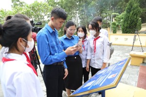 Đoàn Thanh niên Công sản Hồ Chí Minh xã Sơn Dương gắn mã QR code địa chỉ đỏ