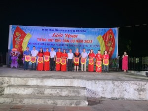 Xã Sơn Dương tổ chức liên hoan tiếng hát khu dân cư năm 2023