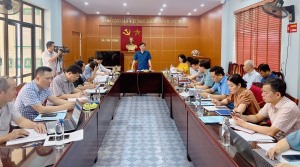 Ban thường vụ Thành ủy làm việc với Đảng ủy xã Sơn Dương
