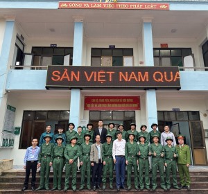 Xã Sơn Dương gặp mặt tân binh lên đường nhập ngũ 2024